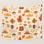 Festive Tea Time Wall Tapestry Gallery Image 4