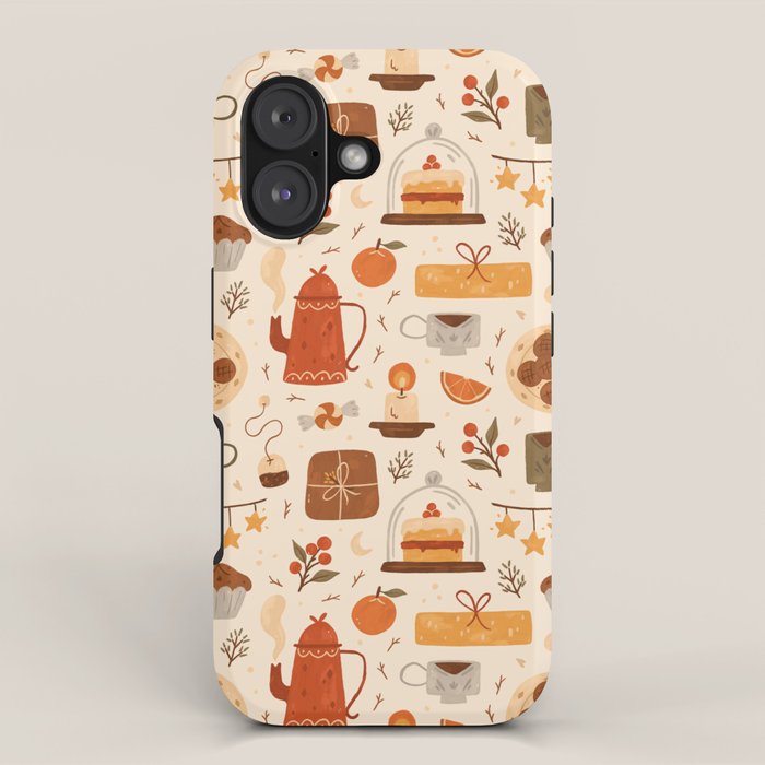 Festive Tea Time iPhone Case Gallery Image 1