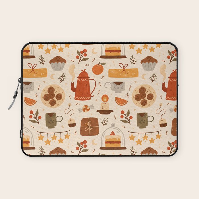 Festive Tea Time Laptop Sleeve Gallery Image 1
