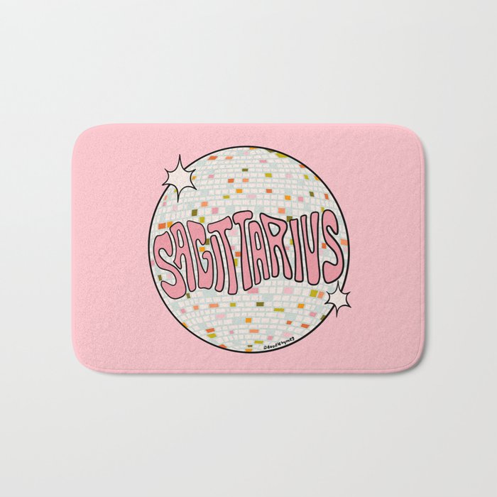 Sagittarius Disco Ball Bath Mat Gallery Image 1