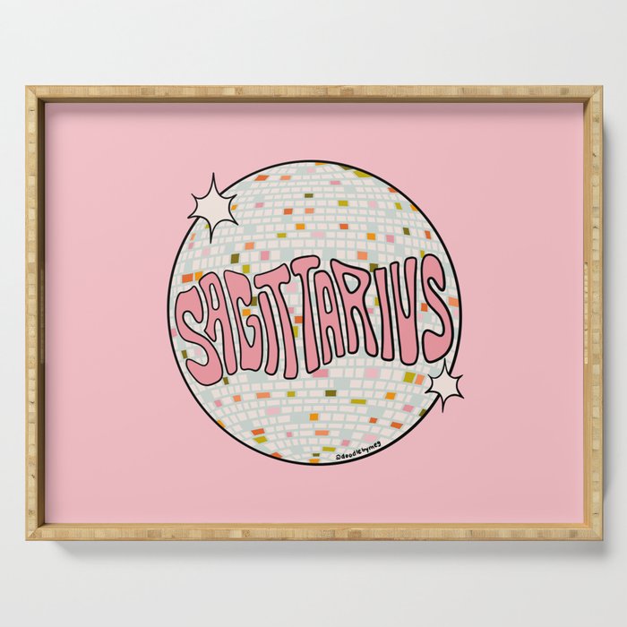 Sagittarius Disco Ball Serving Tray Gallery Image 1