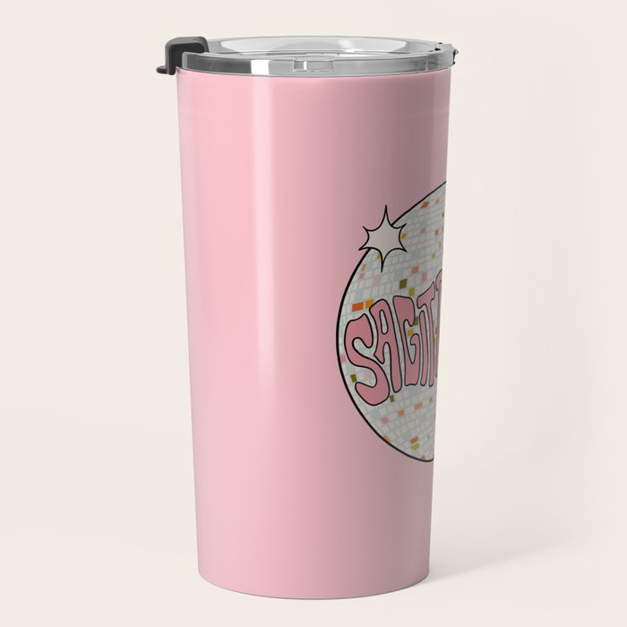 Sagittarius Disco Ball Travel Mug Gallery Image 3