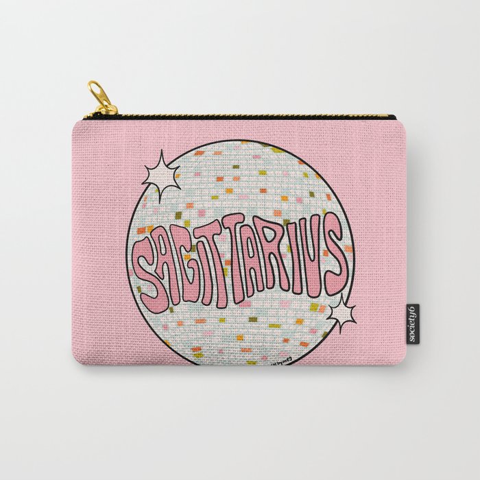 Sagittarius Disco Ball Carry All Pouch Gallery Image 1