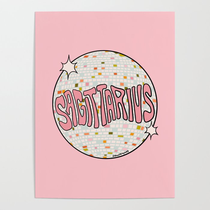 Sagittarius Disco Ball Poster Gallery Image 4