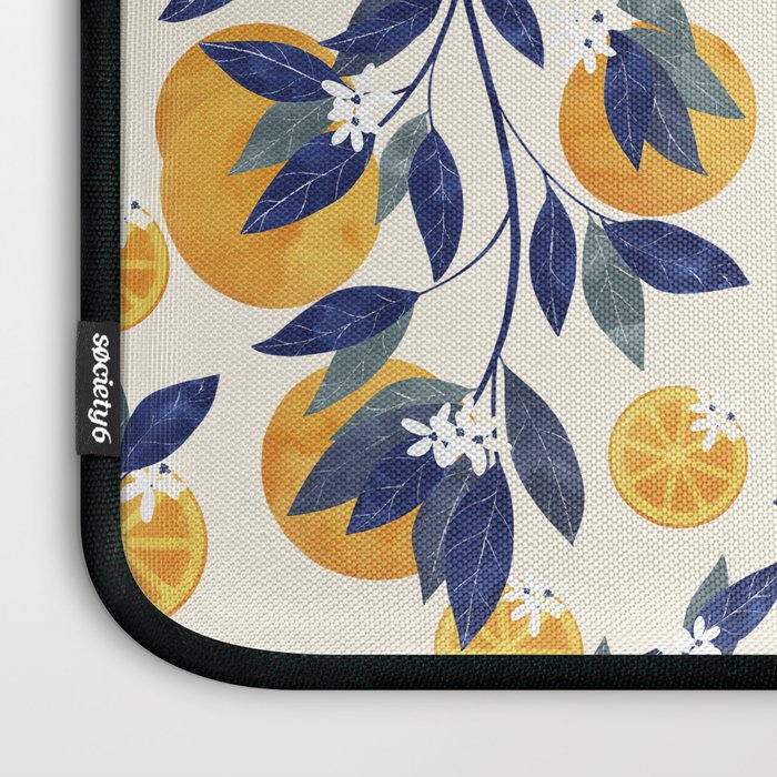 Mediterranean orange branch Laptop Sleeve Gallery Image 3