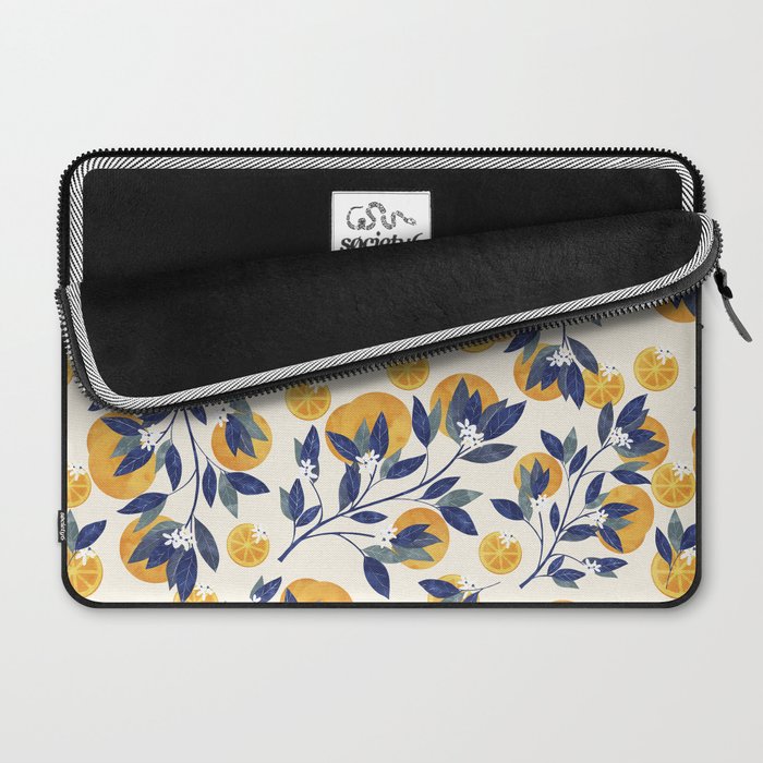 Mediterranean orange branch Laptop Sleeve Gallery Image 2