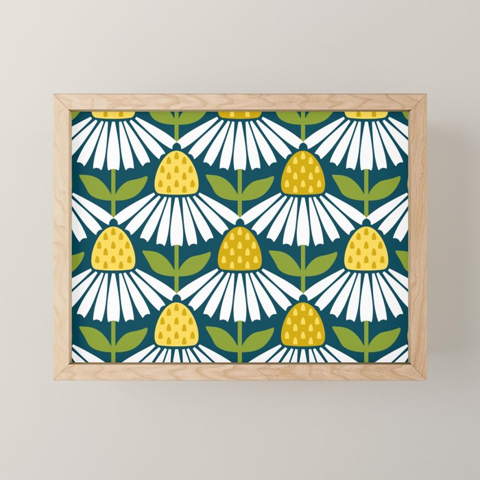 the daisies greet you Mini Art Print Gallery Image 1
