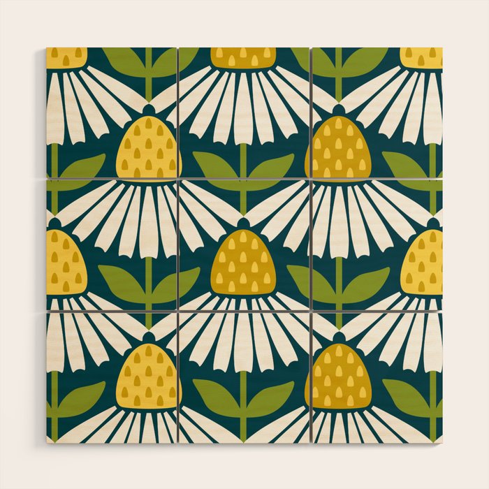 the daisies greet you Wood Wall Art Gallery Image 1