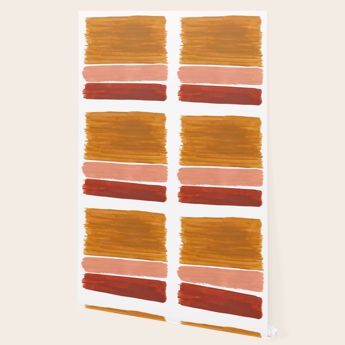 Rothko Minimalist Colorield Warm Earth Tone Yellow Ochre Clay Beige by Ejaaz Haniff Wallpaper Gallery Image 2