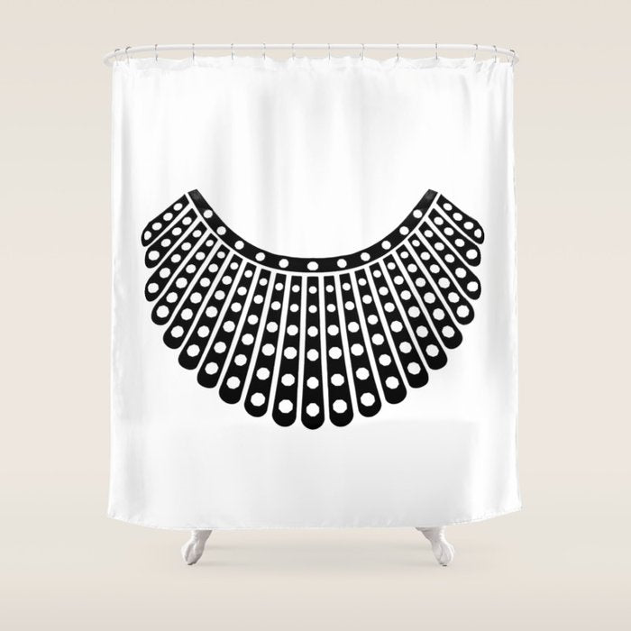 Ruth Bader Ginsburg Dissent Collar Shower Curtain Gallery Image 1