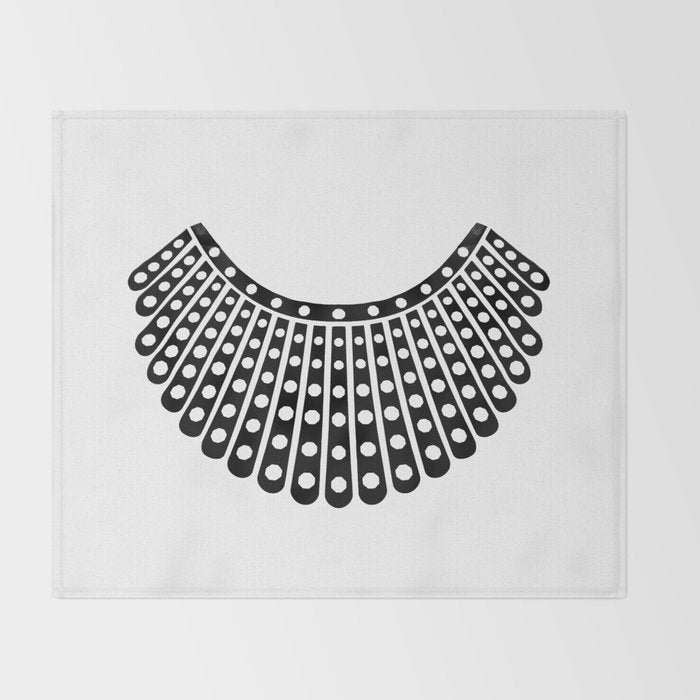 Ruth Bader Ginsburg Dissent Collar Throw Blanket Gallery Image 2