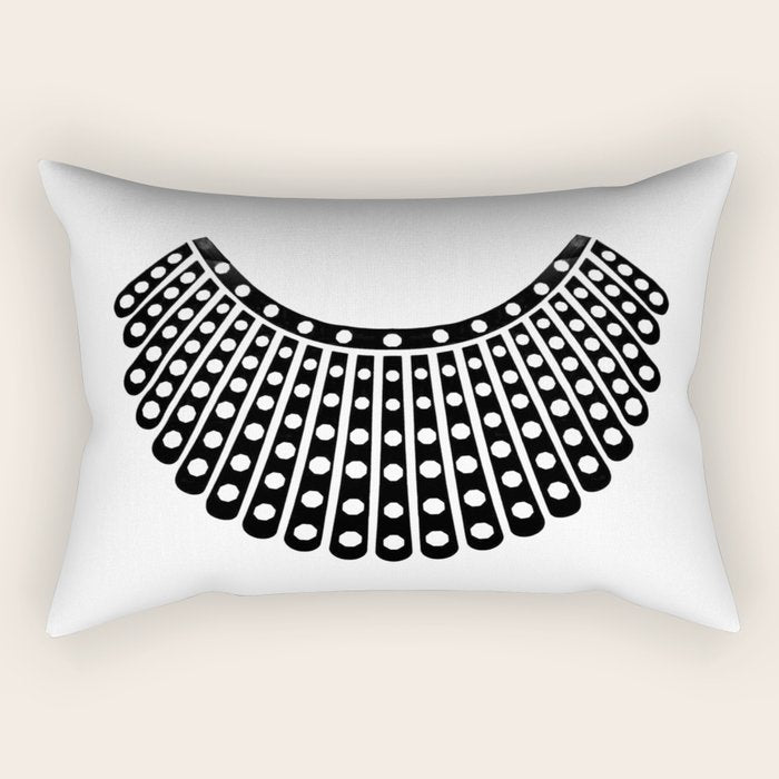 Ruth Bader Ginsburg Dissent Collar Rectangular Pillow Gallery Image 1