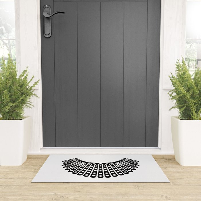 Ruth Bader Ginsburg Dissent Collar Welcome Mat Gallery Image 3