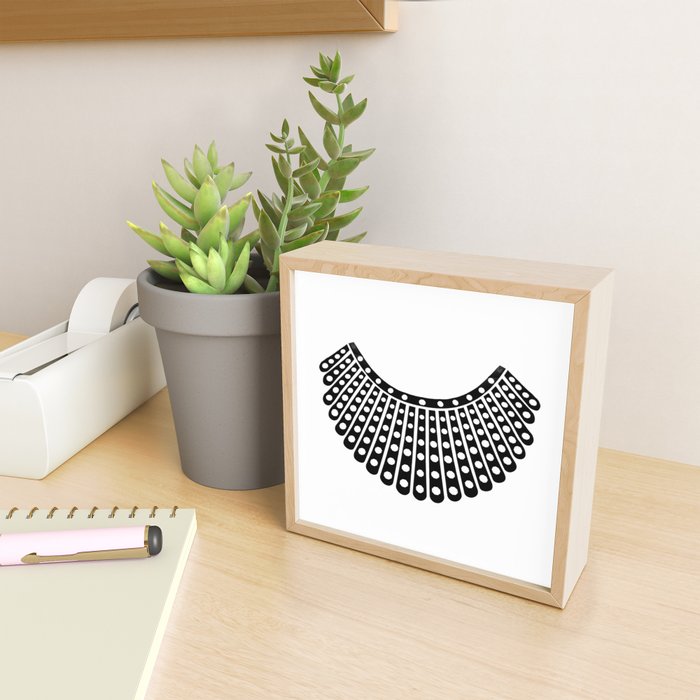 Ruth Bader Ginsburg Dissent Collar Mini Art Print Gallery Image 2