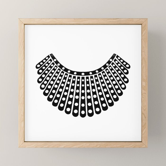 Ruth Bader Ginsburg Dissent Collar Mini Art Print Gallery Image 1