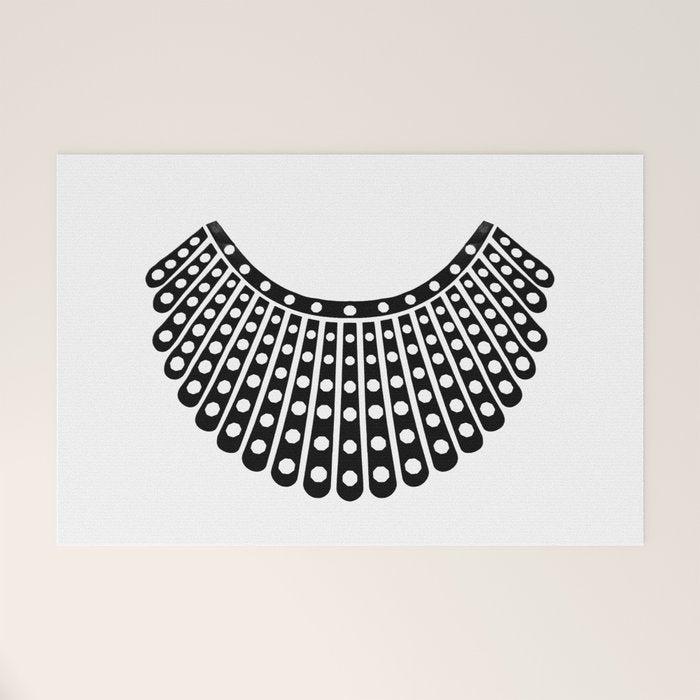 Ruth Bader Ginsburg Dissent Collar Welcome Mat Gallery Image 1