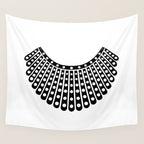 Ruth Bader Ginsburg Dissent Collar Wall Tapestry Gallery Image 4