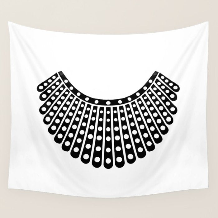 Ruth Bader Ginsburg Dissent Collar Wall Tapestry Gallery Image 4