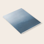 White & Blue Abstract Watercolor Blend Pairs To 2020 Color of the Year Chinese Porcelain PPG1160-6 Notebook Gallery Image 2