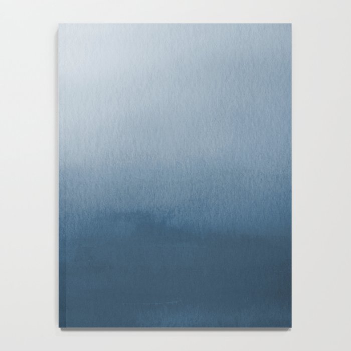 White & Blue Abstract Watercolor Blend Pairs To 2020 Color of the Year Chinese Porcelain PPG1160-6 Notebook Gallery Image 4