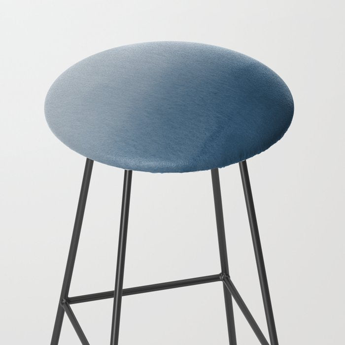 White & Blue Abstract Watercolor Blend Pairs To 2020 Color of the Year Chinese Porcelain PPG1160-6 Stool Gallery Image 2