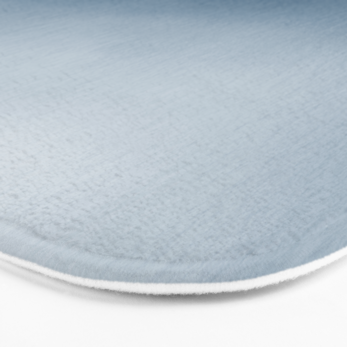White & Blue Abstract Watercolor Blend Pairs To 2020 Color of the Year Chinese Porcelain PPG1160-6 Bath Mat Gallery Image 3