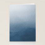White & Blue Abstract Watercolor Blend Pairs To 2020 Color of the Year Chinese Porcelain PPG1160-6 Stationery Card Gallery Image 2