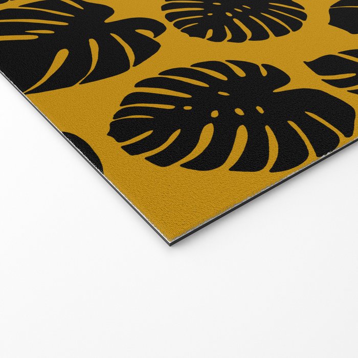 Monstera - Dark Yellow Welcome Mat Gallery Image 2