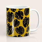 Monstera - Dark Yellow Coffee Mug Gallery Image 1