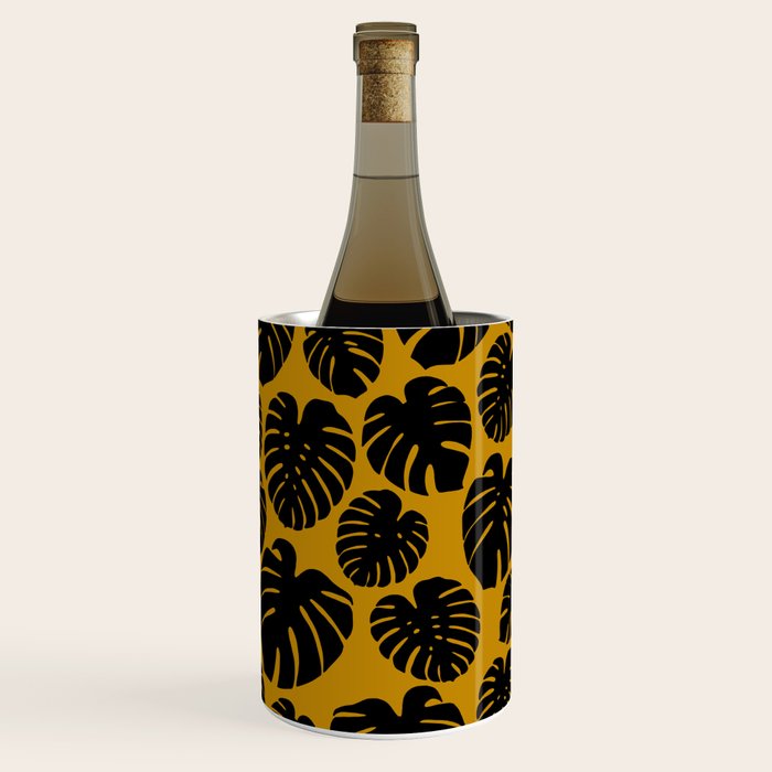 Monstera - Dark Yellow Wine Chiller Gallery Image 3