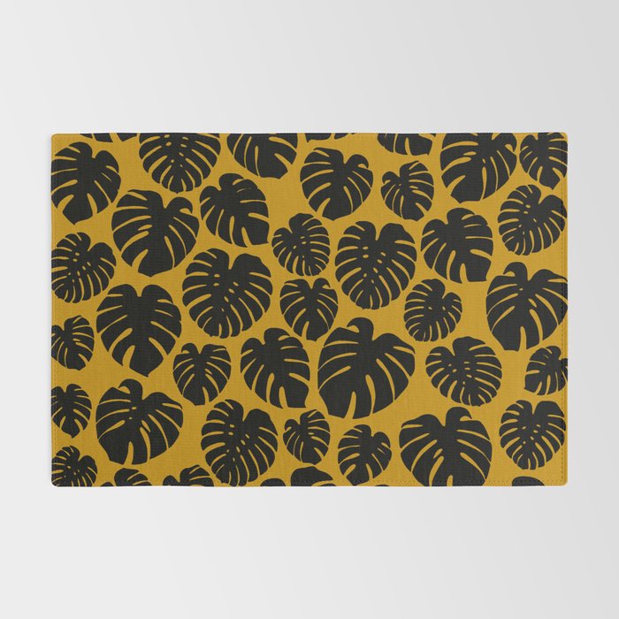 Monstera - Dark Yellow Rug Gallery Image 2
