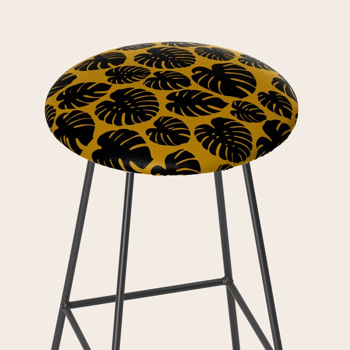 Monstera - Dark Yellow Stool Gallery Image 2