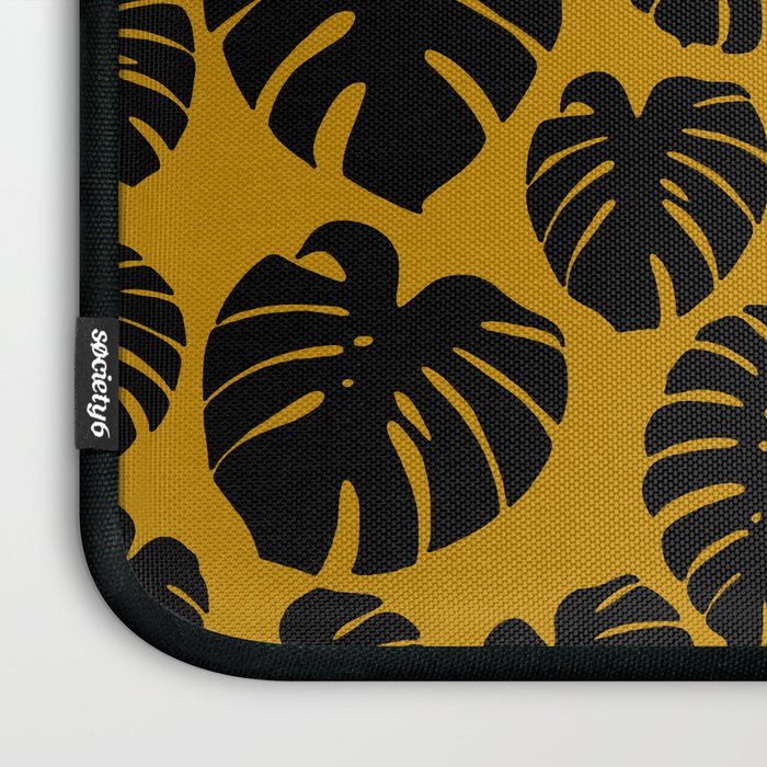 Monstera - Dark Yellow Laptop Sleeve Gallery Image 3