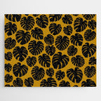 Monstera - Dark Yellow Jigsaw Puzzle Gallery Image 1