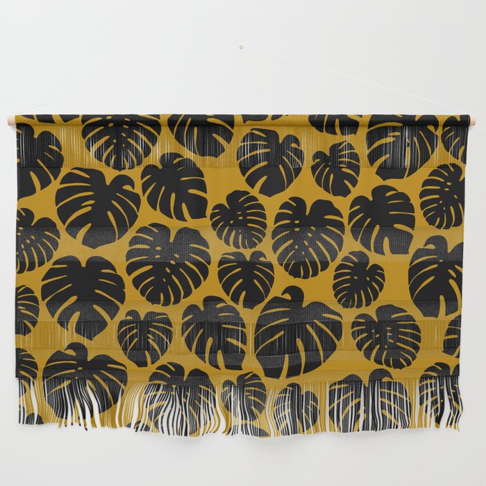 Monstera - Dark Yellow Wall Hanging Gallery Image 1