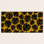 Monstera - Dark Yellow Desk Mat Gallery Image 3