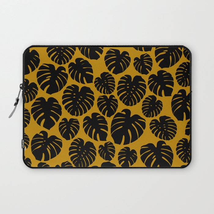 Monstera - Dark Yellow Laptop Sleeve Gallery Image 1