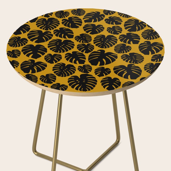Monstera - Dark Yellow Side Table Gallery Image 2