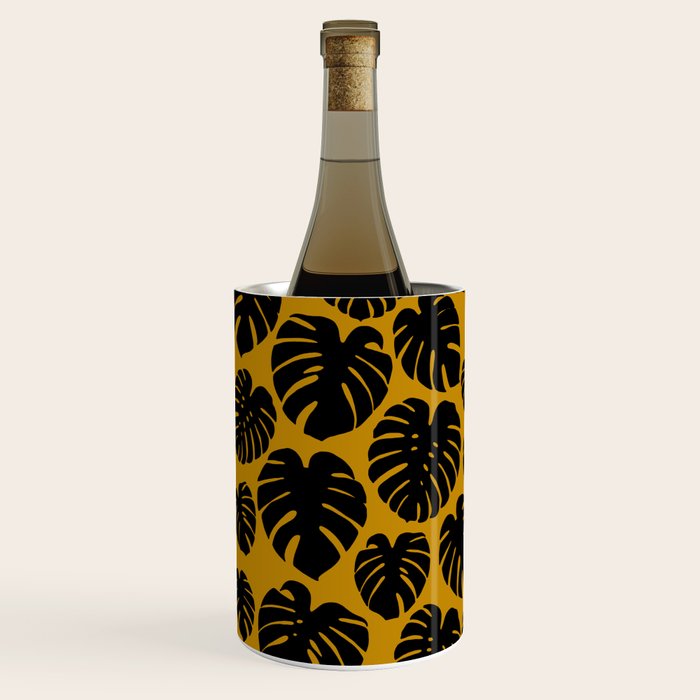 Monstera - Dark Yellow Wine Chiller Gallery Image 2