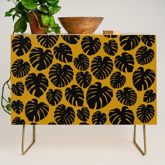 Monstera - Dark Yellow Credenza Gallery Image 1