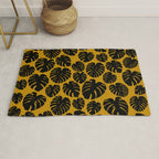 Monstera - Dark Yellow Rug Gallery Image 1