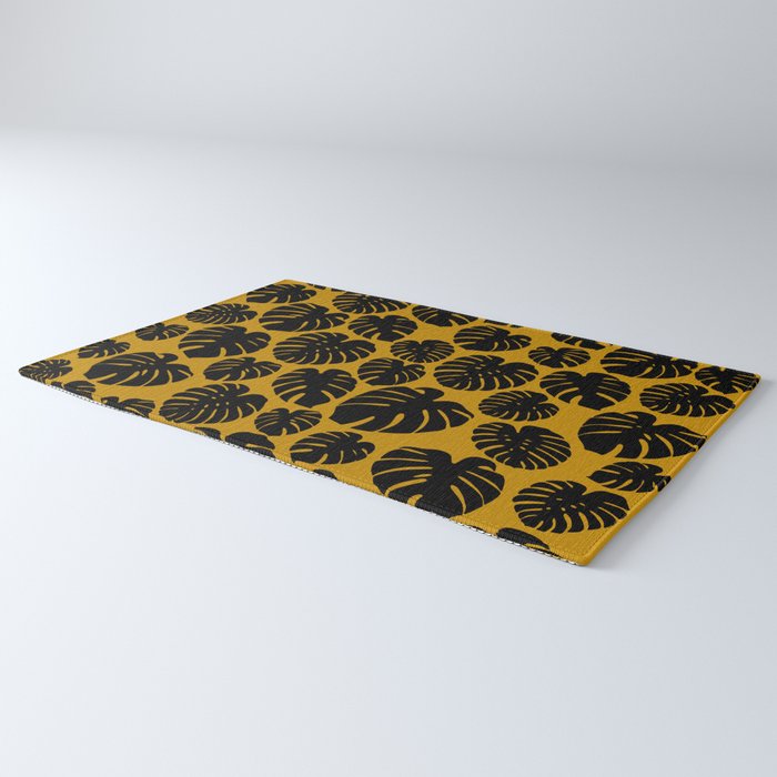 Monstera - Dark Yellow Rug Gallery Image 3