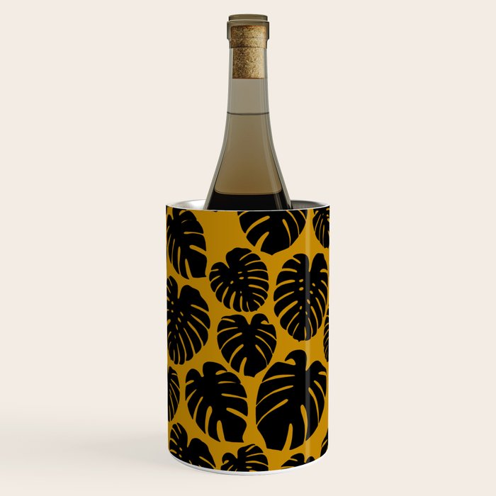 Monstera - Dark Yellow Wine Chiller Gallery Image 1