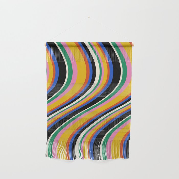 Wavy Stripes XIII - Bold Retro Wall Hanging Gallery Image 1