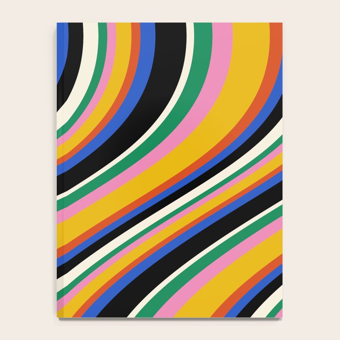 Wavy Stripes XIII - Bold Retro Notebook Gallery Image 4