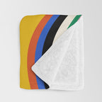 Wavy Stripes XIII - Bold Retro Throw Blanket Gallery Image 3
