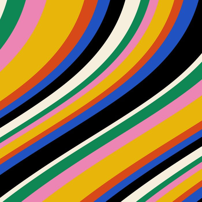 Wavy Stripes XIII - Bold Retro Coffee Mug Gallery Image 2