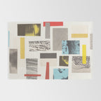 Abstract Geometric Paper Collage Rug Gallery Image 2