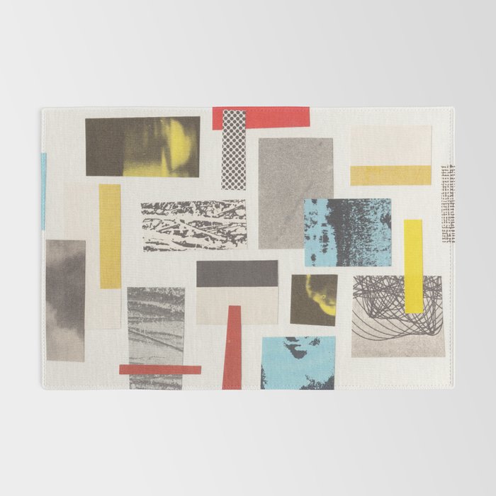 Abstract Geometric Paper Collage Rug Gallery Image 2