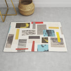 Abstract Geometric Paper Collage Rug Gallery Image 1